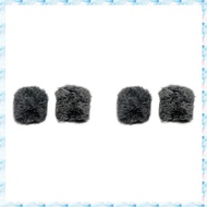 [R Q M U] 2X Furry Windscreen for Zoom H5 STUDIO Outdoor Windshield Artificial Fur Mic Cover Studio 