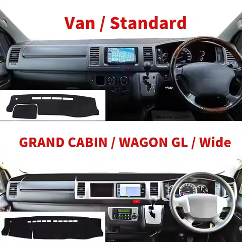 Car Dashboard Mat for Toyota Hiace 200 Dashboard Cover Accessories Sunshade Protective Carpet Dash M