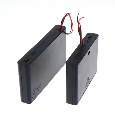Battery Box AA Battery Holder Storage Case Box With Switch And Cover For AA Batteries Standard Conta