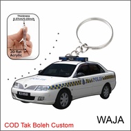 waja pdrm 2d keychain key chain