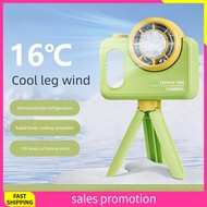 16°C Ice-Cooling Handheld Fan, 4-in-1 Portable Fan with Tripod, Lanyard & Clip