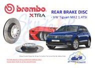 BREMBO XTRA VOLKSWAGEN TIGUAN MK2 1.4 TSI (300mm Dia) PERFORMANCE BRAKE DISC ROTOR (REAR)
