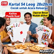 (Buy 9T get 6T free)54 Sheets 28x20CM Jumbo Poker Cards Unique Playing Card/s Fun Wedding Idea Game/