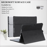 Case Casing Microsoft Surface Pro 9 8 7 7+ Plus 6 5 4 Surface Go 4 3 2 1 Cover Leather