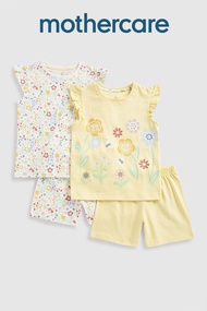ชุดนอนเด็กผู้หญิง Mothercare Floral Shortie Pyjamas - 2 Pack HD338