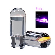 [Faster YG] 2pcs T10 Glass HOUSING cob Car หลอดไฟ LED 6000K WEDGE License Plate Lamp