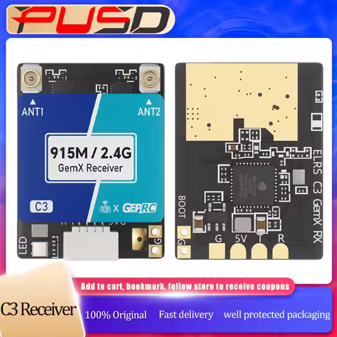 GEPRC C3 Gemini ELRS TX Receiver Module Dual RF 915M 2.4G 1000Hz Long Range FPV Racing Drone Parts