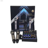 ┇YAMAHA G4 MIXER Bluetooth With 2 Pcs  High Quality Wireless Microphonecellphoneheadphone