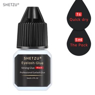 SHETZU 5ml 1 Second False Eyelash Glue Strong Fast Drying Durable Retention 5-7 Weeks Low Smell Eyel