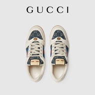 GUCCI GUCCI GG Denim Series Screener Series Men's Sports Shoes White Shoes