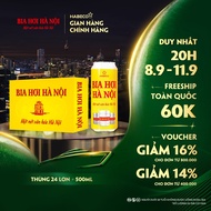Thùng 24 lon Bia Hơi Hà Nội - HABECO (500ml/lon)