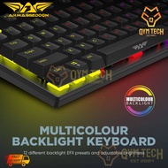 ARMAGGEDDON MKA-2C NEO PSYCHRAVEN (CLICKY) KEYBOARD - BLACK