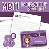 (PDF) handwriting practice book latihan tulisan cantik (mbti - intj)