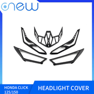 Onew Motorcycle Garnish Set 3 in 1 For Honda Click 125i/150i Headlight Cover Signal Light Cover Tail