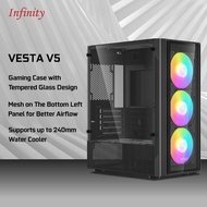 VESTA V5 PC Case With 3 RGB Fans