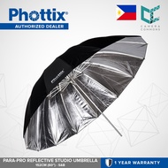 Phottix Para Pro Parabolic Reflective Umbrella 152cm 60 Inches Silver and Black PH85344