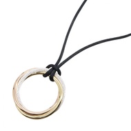 【二手】卡地亞Trinity鑽石繩項鍊，頸圍58厘米，K18（黃金）和K18WG（白K金）Trinity鑽石繩項鍊