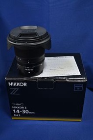 新淨行貨 長保 Nikon Z 14-30mm F4 S 輕巧超廣角鏡 風景 日常拍攝 旅行 一流 S line高成像 Z9 Z8 Z7 Z6 Z5 ZF **