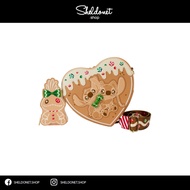 Loungefly: Disney Lilo & Stitch - Angel And Stitch Gingerbread Heart Crossbody Bag