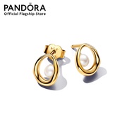 Pandora 14k Gold-plated stud earrings