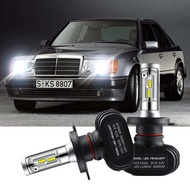 2 ชิ้น LED ไฟหน้าไฟหน้าสดใส H4 6000 พันหลอดไฟสำหรับ Mercedes W124 E Class 1993-1995