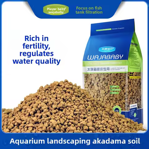 WAJABABY Akadama Soil - Natural Japanese Granular Clay for Planted Aquarium Substrate, Bonsai & Hort