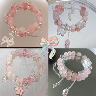 2025 new female  niche design sweet and cute princess glass bracelet best friend student birthday gi