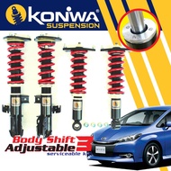 KONIWA ADJUSTABLE Toyota Wish ZGE20W/G Hi-Low Body Shift Serviceable Absorber