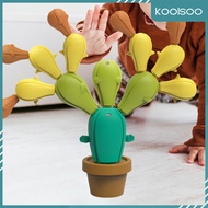 koolsoo Cactus Stacking Toy Puzzles Hand Eye Coordination Fun Cactus Puzzle Toy