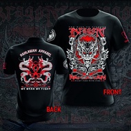 KAOS 2024 New !baju lelaki SHORT SLEEVE BAJU NAGA 100% SUPER MICRO FIBER TEMPUR SILAT FITNESS Printe