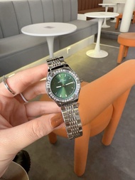 Bộ Đồng Hồ Nữ Mới Của Ibso Có Dây Thép Sang Trọng Kim Cương Không Phai Màu Đơn Giản Đồng Hồ Đeo Tay