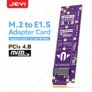 JEYI M.2 NVMe to EDSFF E1.S Adapter - Convert Card PCIe 4.0x4 （64Gbps）, Hot Swap,  Expansion 2230-22