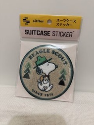 ✈️New 日本 Snoopy suitcase sticker 行李箱 刺繡貼紙
