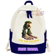 Anomali Brr Brr patapim Character Children's School Backpack Free Name