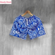 Casual Shorts Undrafted "BANDANA BLK" Mesh Men Short (Blue)
 Preppy Style Sports Shorts 2026 New You