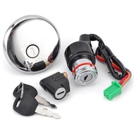 GN 125 Ignition Switch Fuel Cover Gas Tank Cap Seat Lock Key For Suzuki GN125 1982-2001 1992 1993 19
