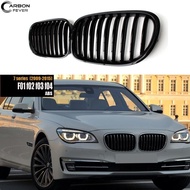 Single Slat Racing Grill For BMW F01 F02 F03 F04 2009 - 2015 F01 7 Series Gloss Black Auto Exterior 