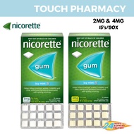NICORETTE Quit Smoking Gum 2MG / 4MG - 15's/BOX (Loose Pack) (Exp : 7/2027)