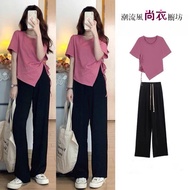 SY Summer Personal Suit Female Korean Version Covering Flesh Slimmer Look Casual Light Mature Salt S