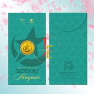 koleksi Prelove GB Gold X Bulan Bintang Gold Wafer 0.2g Mint Green (Emas 999.9) - Edisi Terpaling Ra