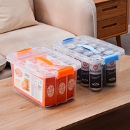 Toy Storage Transparent Storage Box Toy Parts Plastic Storage Box with Handle Storage Box Cosmetic O
