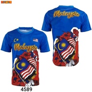 Baju Merdeka Casual Fashionable Sports Basketball Jersey Malaysia Jersey Baju Merdeka Budak Lelaki