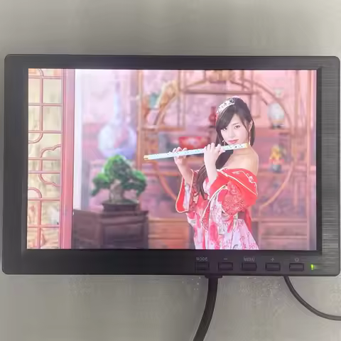 10.1" Full HD 1920x1200 LED Monitor TV & Computer Display Color Screen Video Input Mini Monitor with