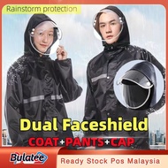 【Local Stock】Motorcycle RainCoat Waterproof 5 SIZE Baju Hujan Motor Bicycle Outdoor Rain coat Motorb