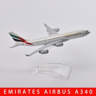JASON TUTU 16Cm United Arab Emirates Airbus A340 Plane Model Aircraft Diecast Metal 1/400 Scale Airp