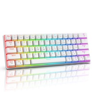 V900 60% al Keyboard Wired Gaming Colorful Backlit Gaming 61-Keys Red Switch Compact Keyboard for Ho