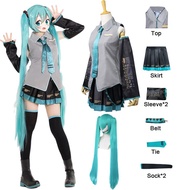 Vocaloid Miku Cosplay Wig Costume Japan Midi Dress Beginner Future Miku Cosplay Female Halloween Wom