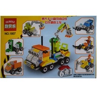 Toy Shop~Fun Belle Building Blocks 1807 Happy Engineering Fleet 6 In 1 Big Mac Excavator (A Set Of 6
