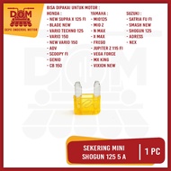Sekering Shogun 125 5a Mini Orange (PSP) Fuse DX Sekring Sikring Tancap Kotak Kecil 5 Ampere