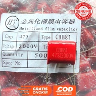 MILLAR 473 UF 2000 V 473 MICRO 2000 CAPACITOR MILAR 473UF 2000VVOLT
